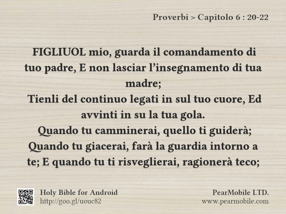 Proverbi, Capitolo 6:20-22